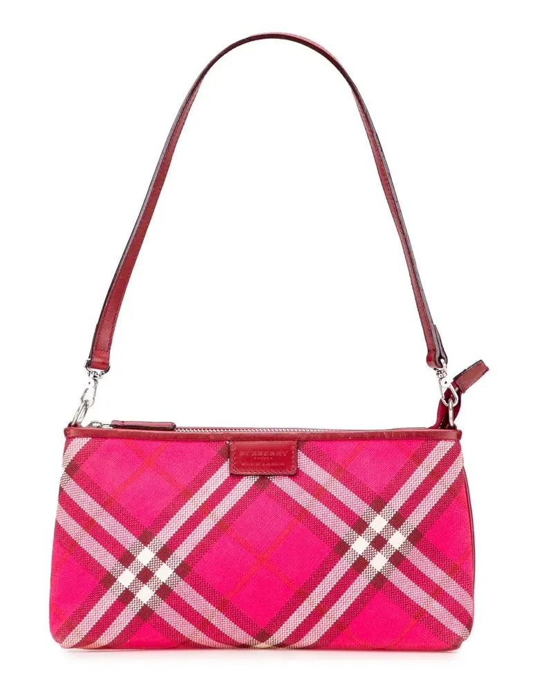 Burberry Hobo Bags Supernova Check Canvas Pochette rosa Gold