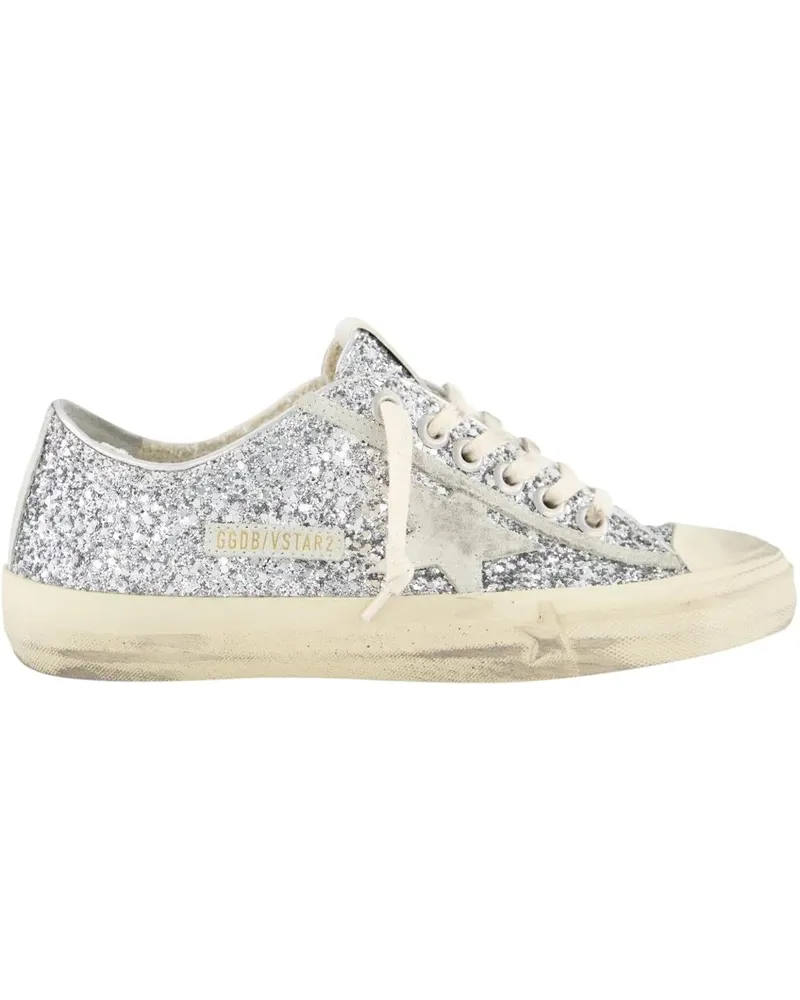 Golden Goose Low-Top Sneaker Dames V- Star 2 Sneaker Metallic gunmetal Gunmetal