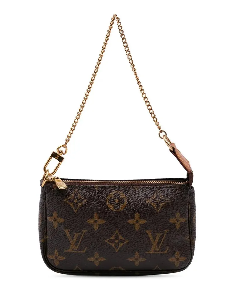 Louis Vuitton Crossbody Bags Monogram Mini Pochette Accessoires braun Braun
