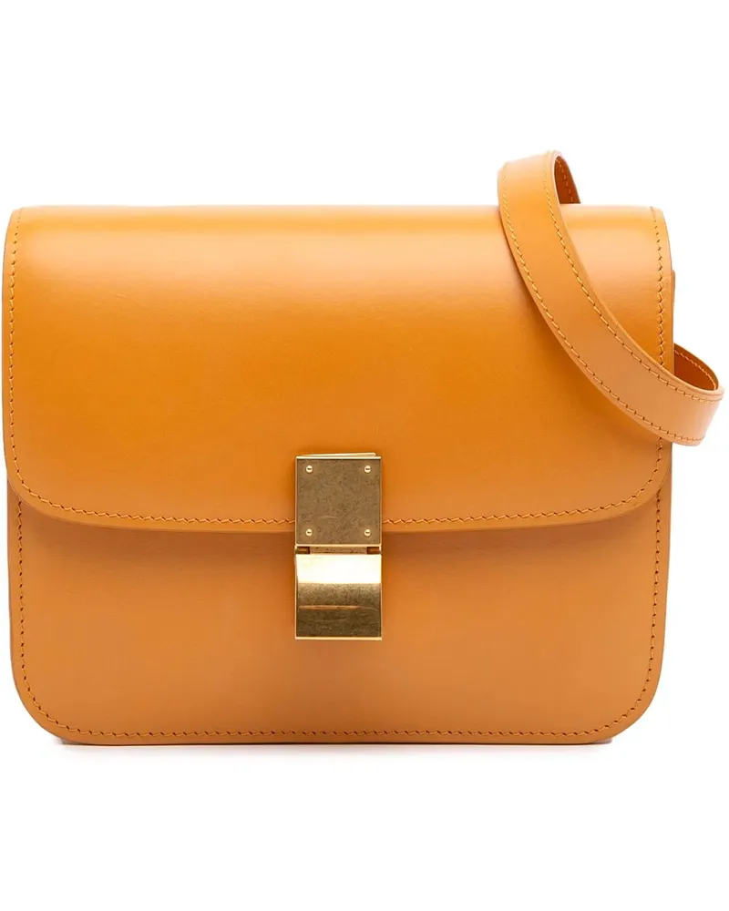 Celine Hobo Bags Teen Calfskin Classic Box orange Orange