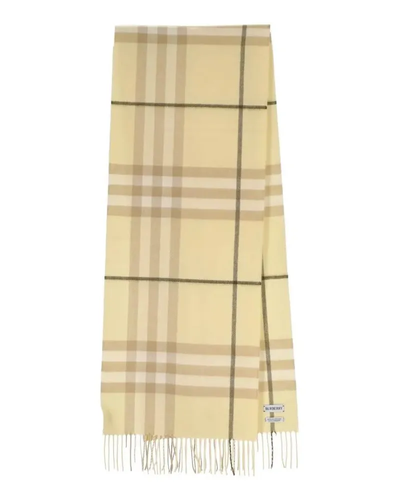 Burberry Tücher & Schals Rectangular Cashmere Scarf With Iconic Logo Intars beige Beige