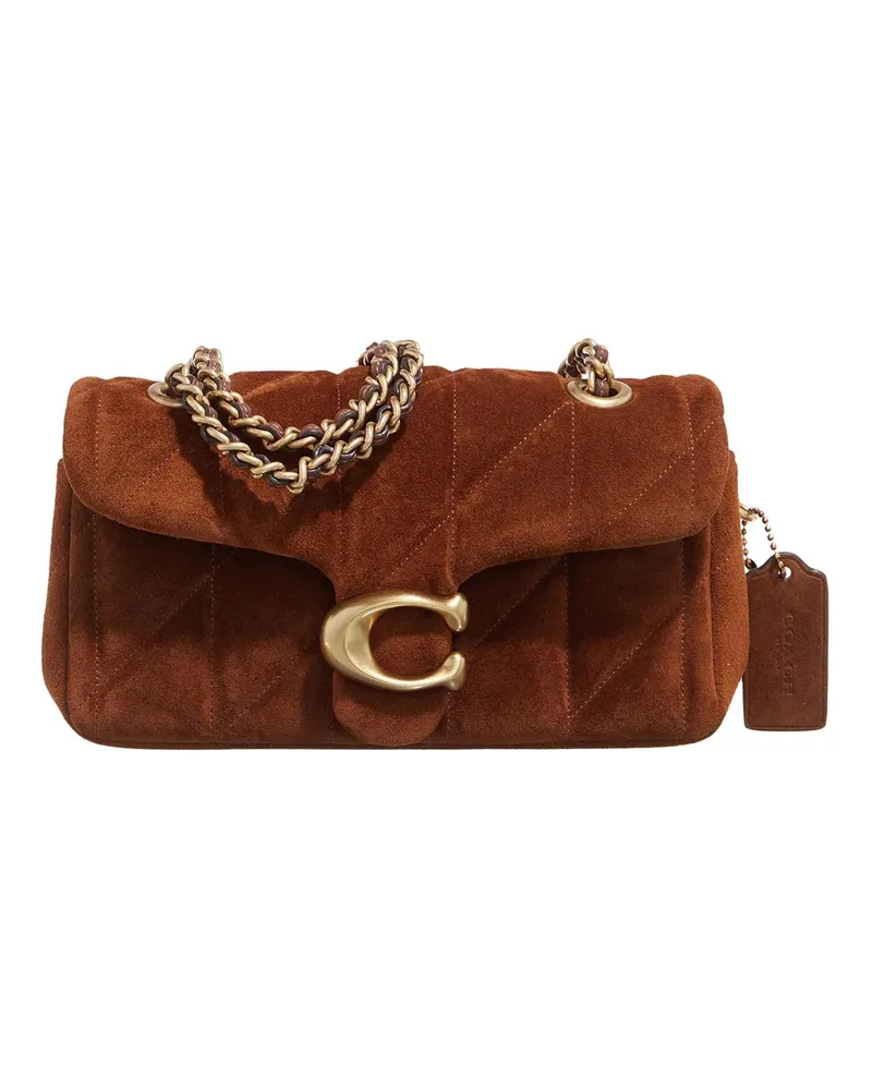 Coach Crossbody Bags Quilted Suede Tabby Shoulder Bag 20 With Chain braun Braun
