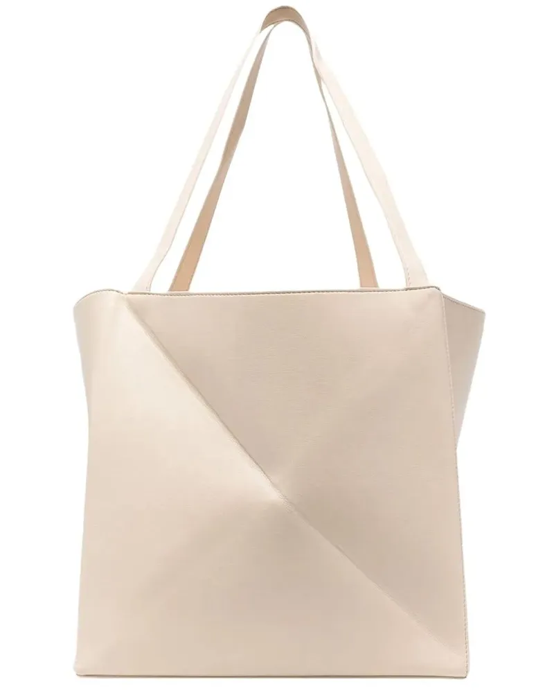 Nanushka Crossbody Bags The Origami Tote Bag beige Beige
