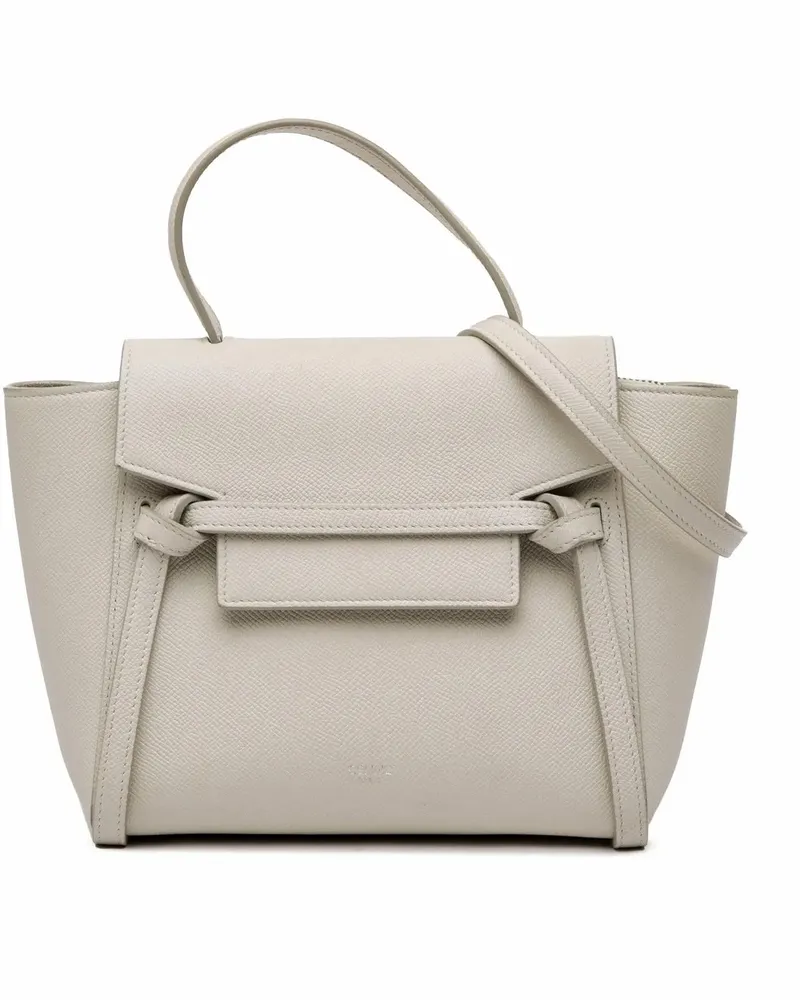 Celine Hobo Bags 2019 Nano Grained Calfskin Belt Bag grau Grau