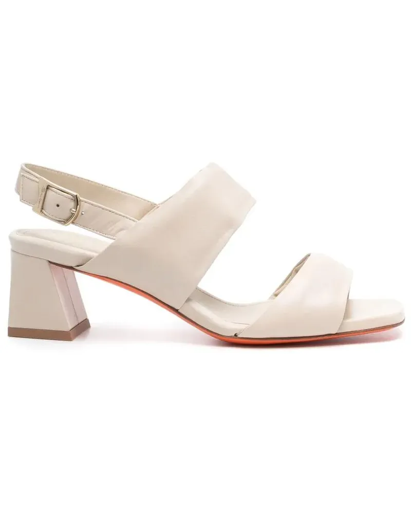 Santoni Hohe Schuhe Open Back Beige Pumps beige Beige
