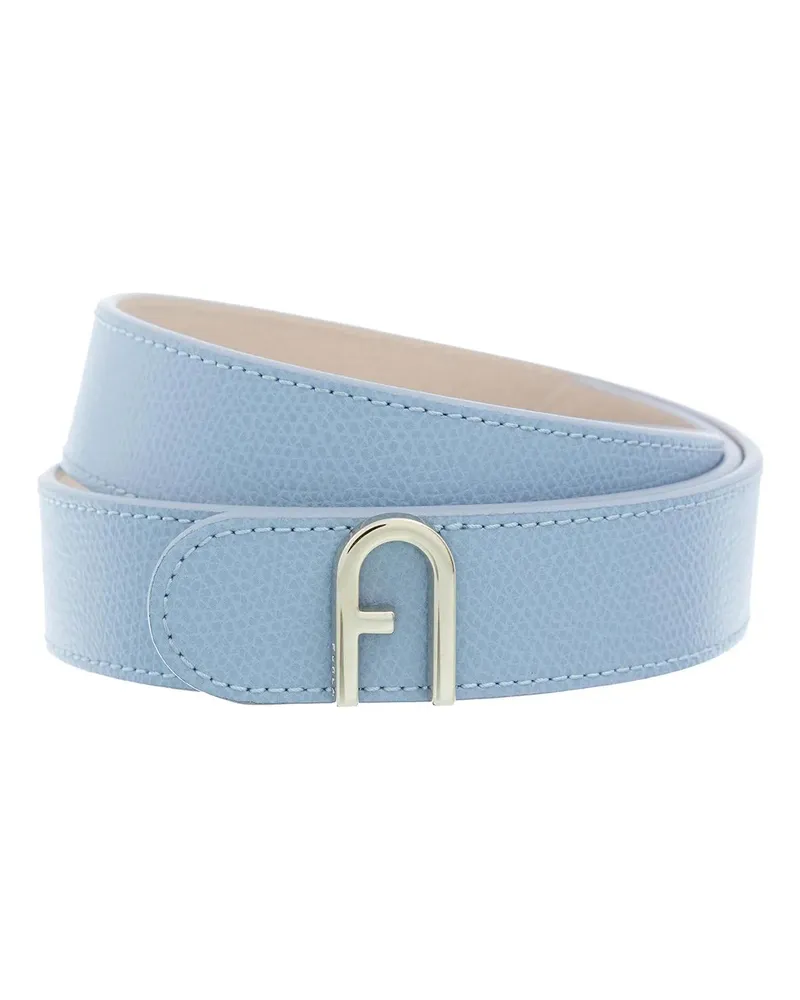 Furla Gürtel  Flow Belt Rev. H.2,7 blau Blau