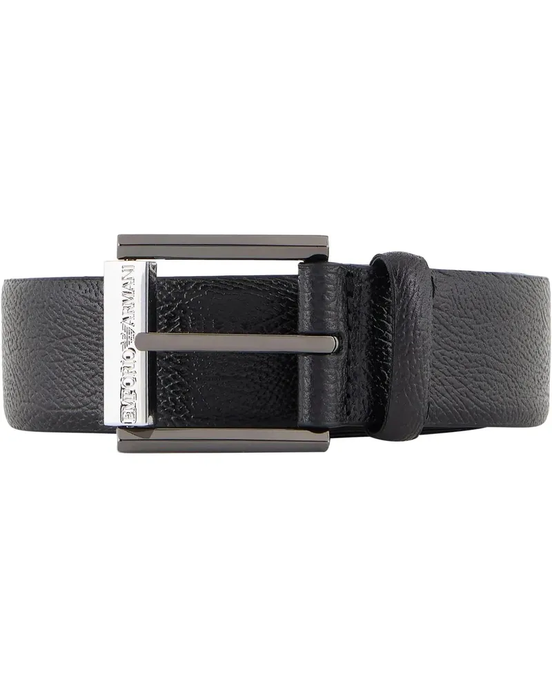 Emporio Armani Gürtel Belts Black schwarz Schwarz