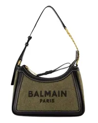 Balmain Shopper B-Army Shoulder Bag - Canvas - Khaki/Black Grün