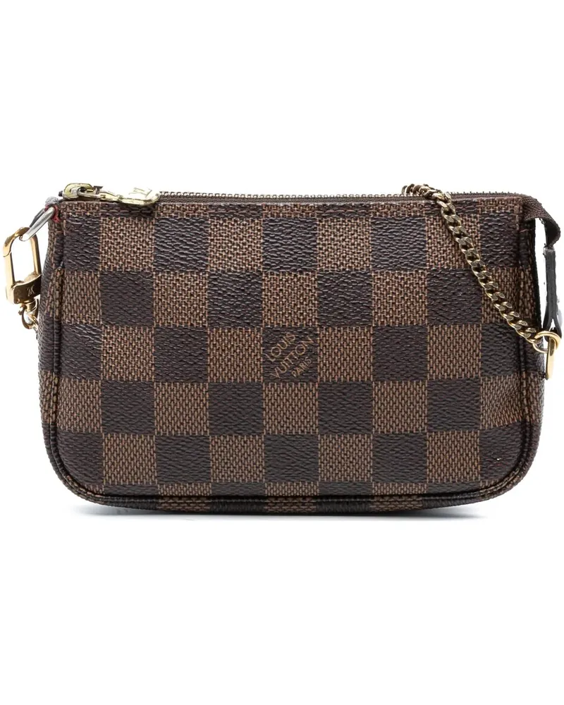 Louis Vuitton Crossbody Bags Damier Ebene Mini Pochette Accessoires braun Braun
