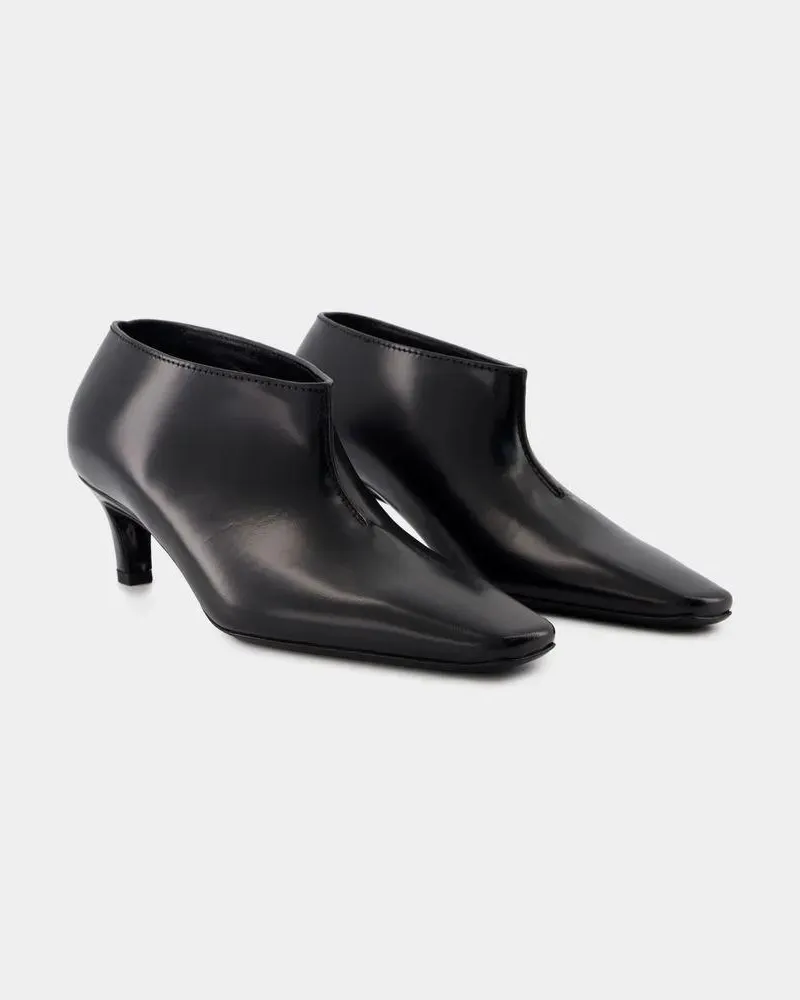 Totême Boots & Stiefeletten The Wide Shaft Ankle Boots -  - Leather - Bl Schwarz