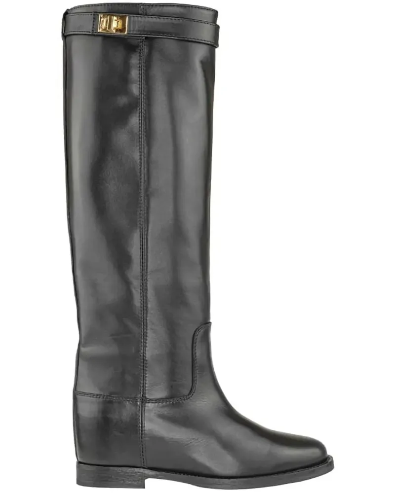 Via Roma 15 Stiefel Boots Black schwarz Schwarz