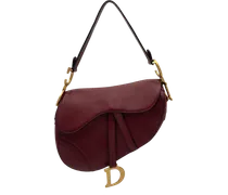 Crossbody Bags Dior Saddlebag - Brick Bordeaux rot