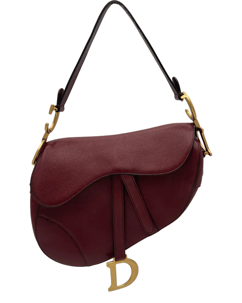 Dior Crossbody Bags Dior Saddlebag -  Brick Bordeaux rot Rot