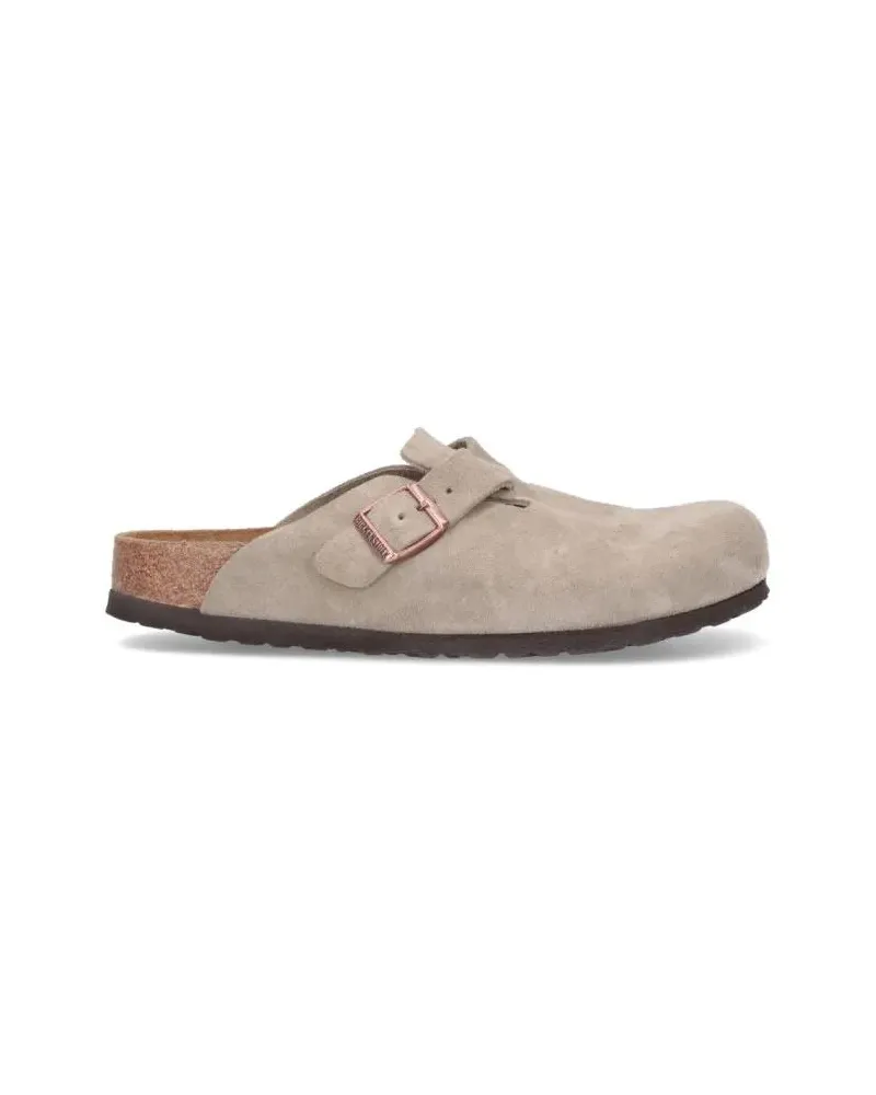 Birkenstock Slipper & Pantoletten 'Boston' Mules – Taupe beige Beige