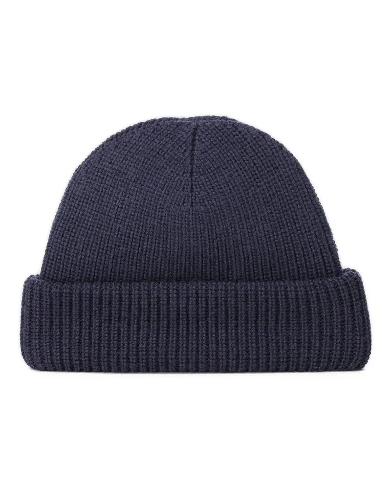 Altea Caps & Mützen Beanie aus Schurwolle blau Blau