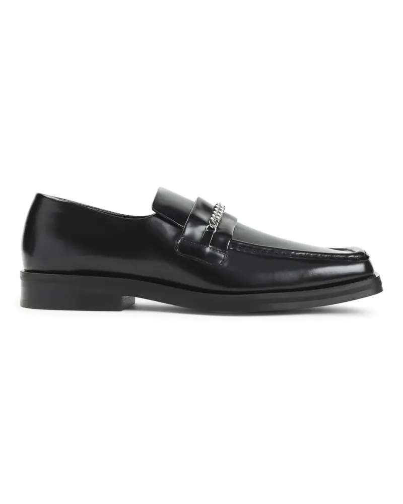 Martine Rose Loafer Leather Loafers With Square Toe schwarz Schwarz