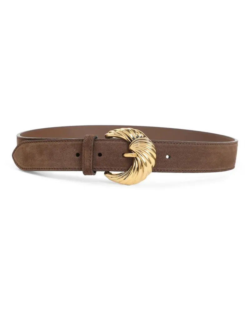 Etro Gürtel Brown Suede Belt braun Braun