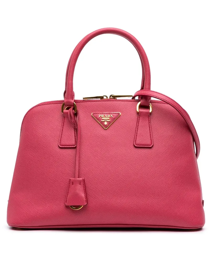 Prada Hobo Bags 2000-2024 Medium Saffiano Lux Promenade Satchel pink Rosa