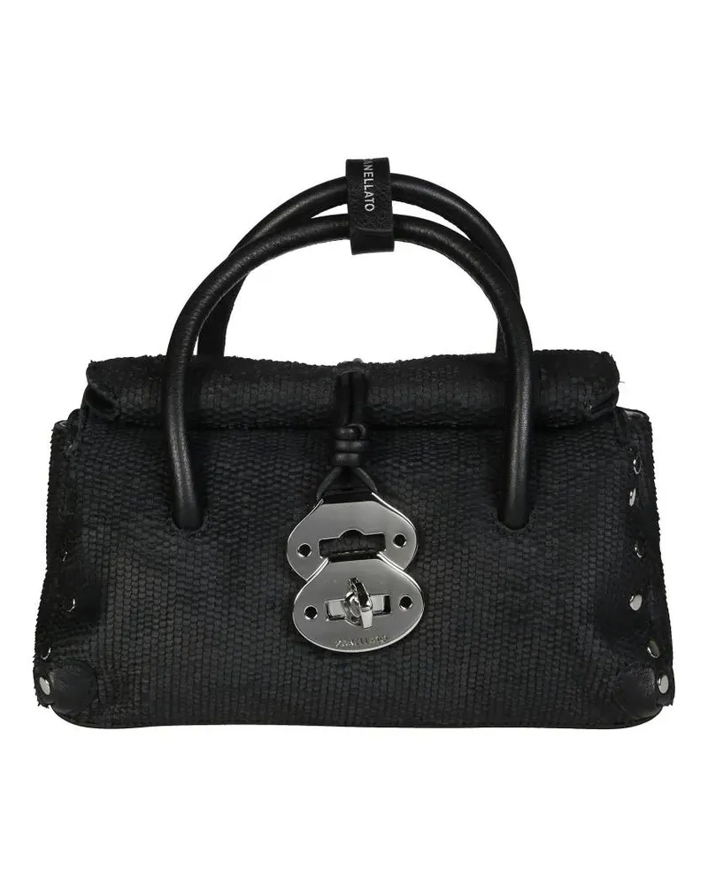 Zanellato Crossbody Bags Compact Structured Handbag With Rounded Silhouette schwarz Schwarz