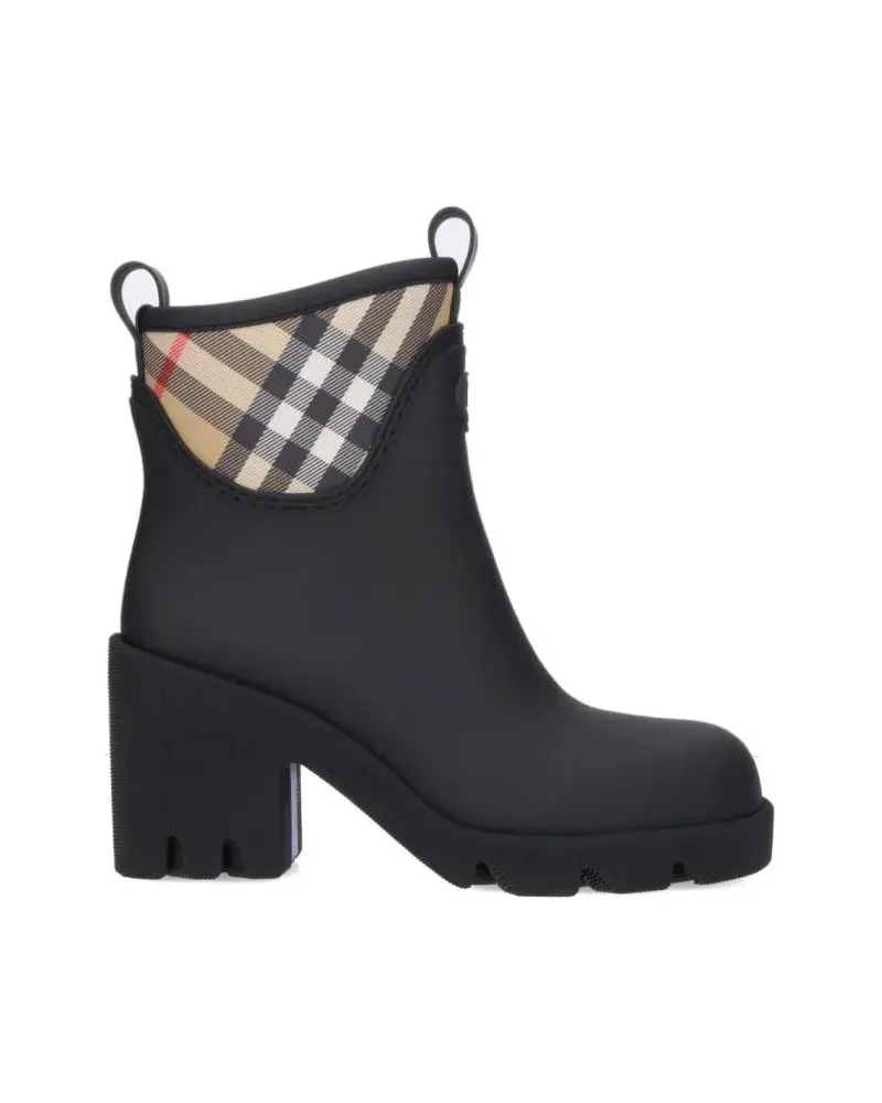 Burberry Stiefel "Marsh Stamp" Ankle Boots – Black schwarz Schwarz