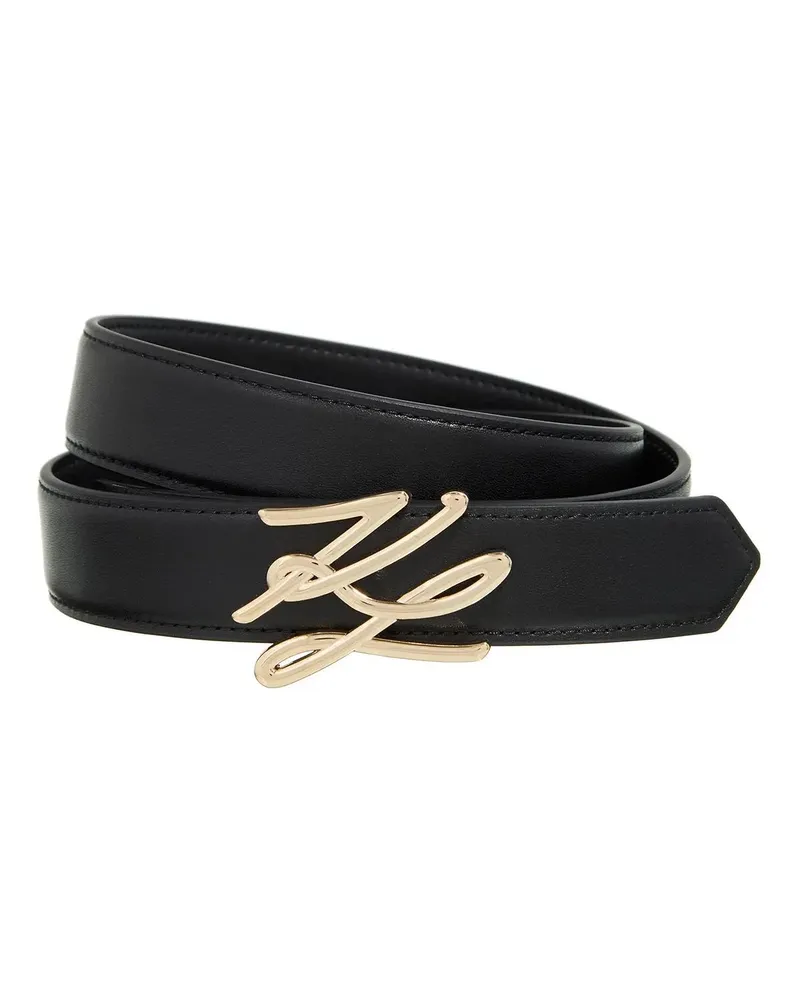 Karl Lagerfeld Gürtel K/Autograph Md Belt H3 schwarz Schwarz