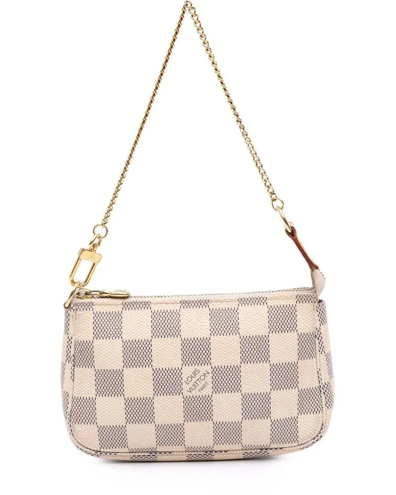Louis Vuitton Crossbody Bags Damier Azur Mini Pochette Accessoires weiß Weiß