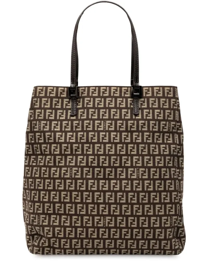 Fendi Shopper Zucchino Canvas Tote braun Braun