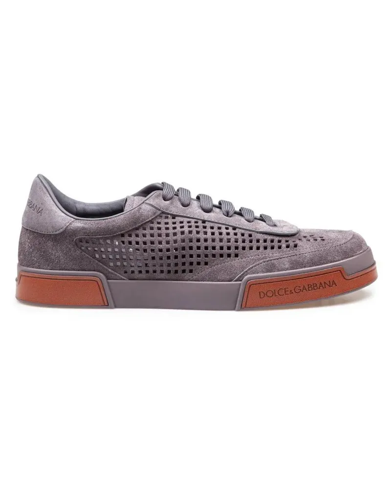 Dolce & Gabbana Low-Top Sneaker Portofino Yacht Suede Lead Color Sneakers grau Grau