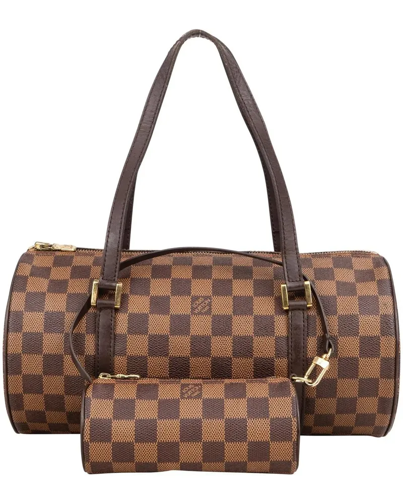 Louis Vuitton Crossbody Bags  Damier Ebene Monogram Papillon Set H braun Braun