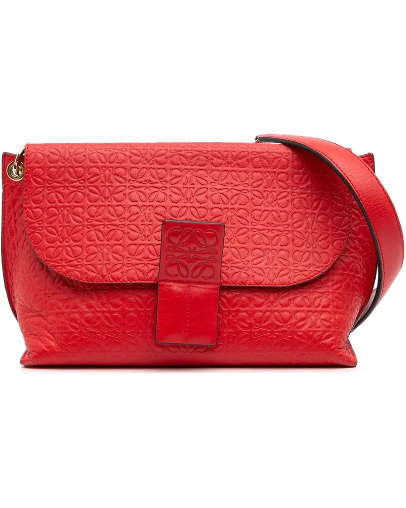 Loewe Hobo Bags Leather Repeat Anagram Avenue Crossbody rot Rot