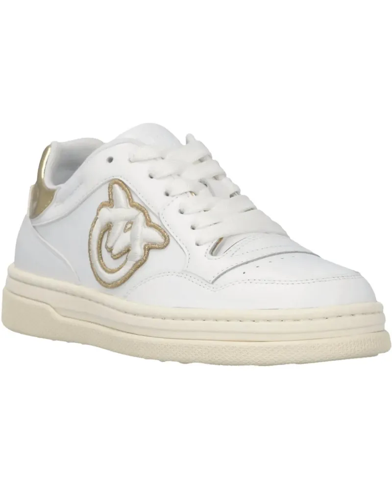 Pinko Low-Top Sneaker Flat Shoes Whiteplatinum silberfarben Silber