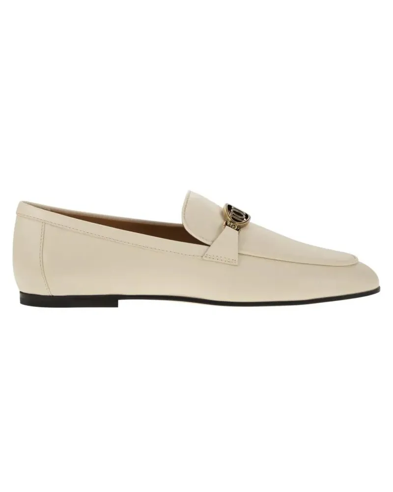 TOD'S Goatskin Leather Moccasin beige Beige