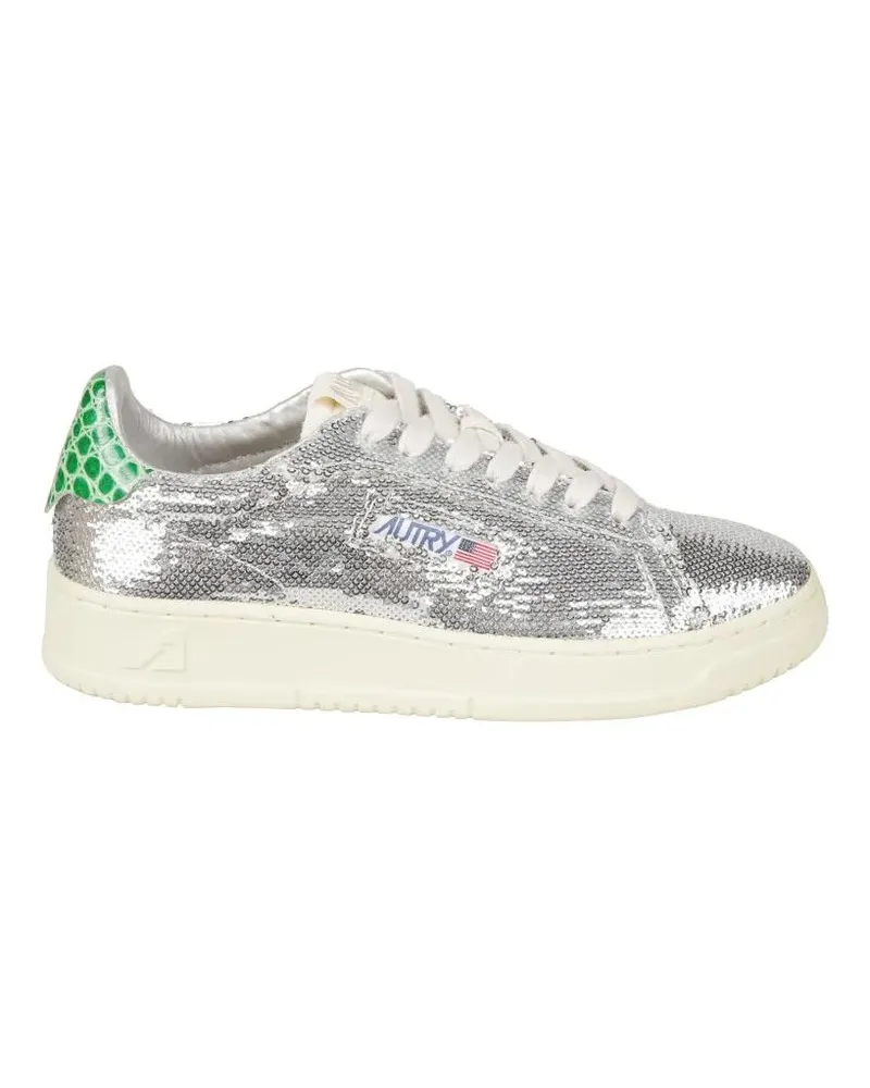 AUTRY Low-Top Sneaker Shiny Silver Low-Top Sneakers beige Beige
