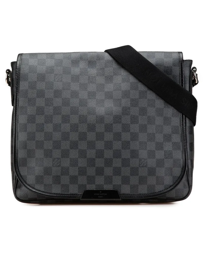 Louis Vuitton Hobo Bags Damier Graphite Daniel MM schwarz Schwarz