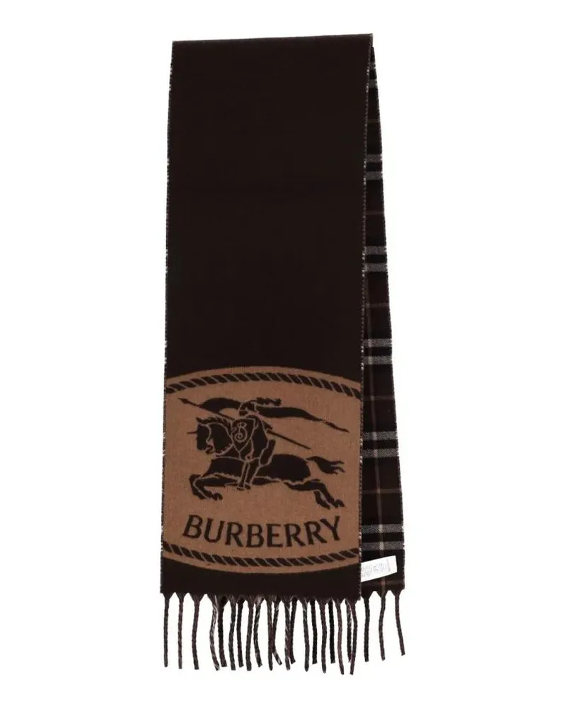 Burberry Tücher & Schals Reversible Cashmere Scarf With Check Pattern braun Braun