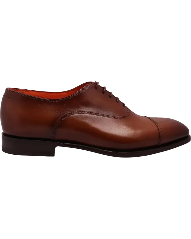 Santoni Oxford Veterschoen Bruin braun Braun