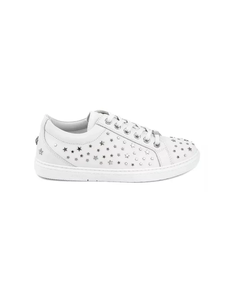 Jimmy Choo Low-Top Sneaker Cash Star Leather Sneakers weiß Weiß