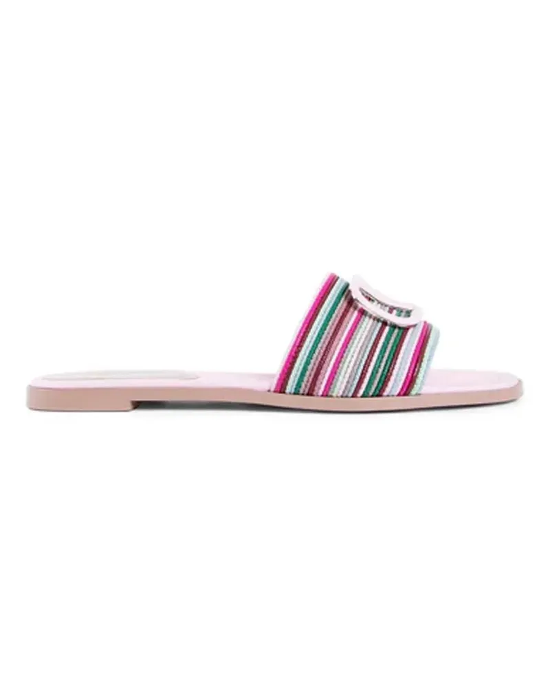 Valentino Garavani Sandalen V Logo Signature Slides pink Rosa
