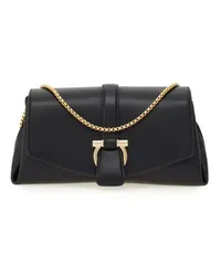 Ferragamo Shopper Small Front Flap Black Bag Schwarz