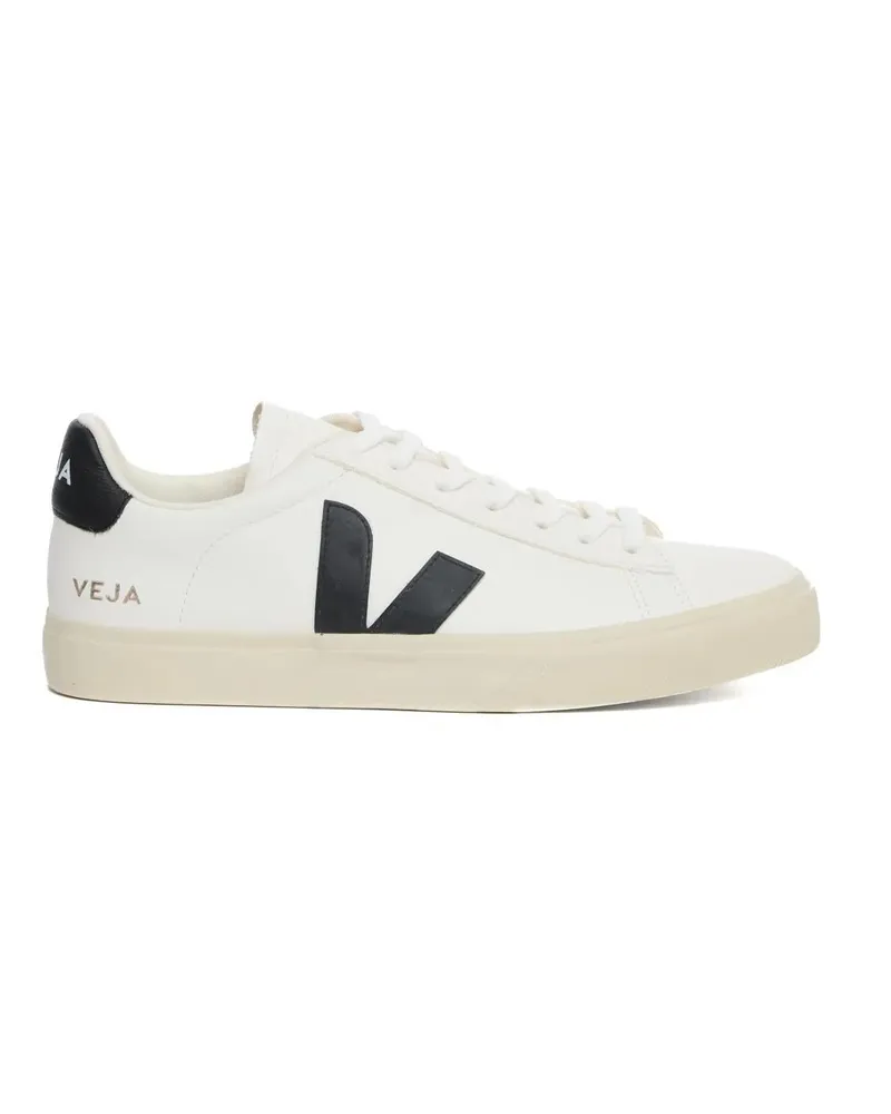 VEJA Low-Top Sneaker Campo Leather Sneakers With Contrasting Accents weiß Weiß