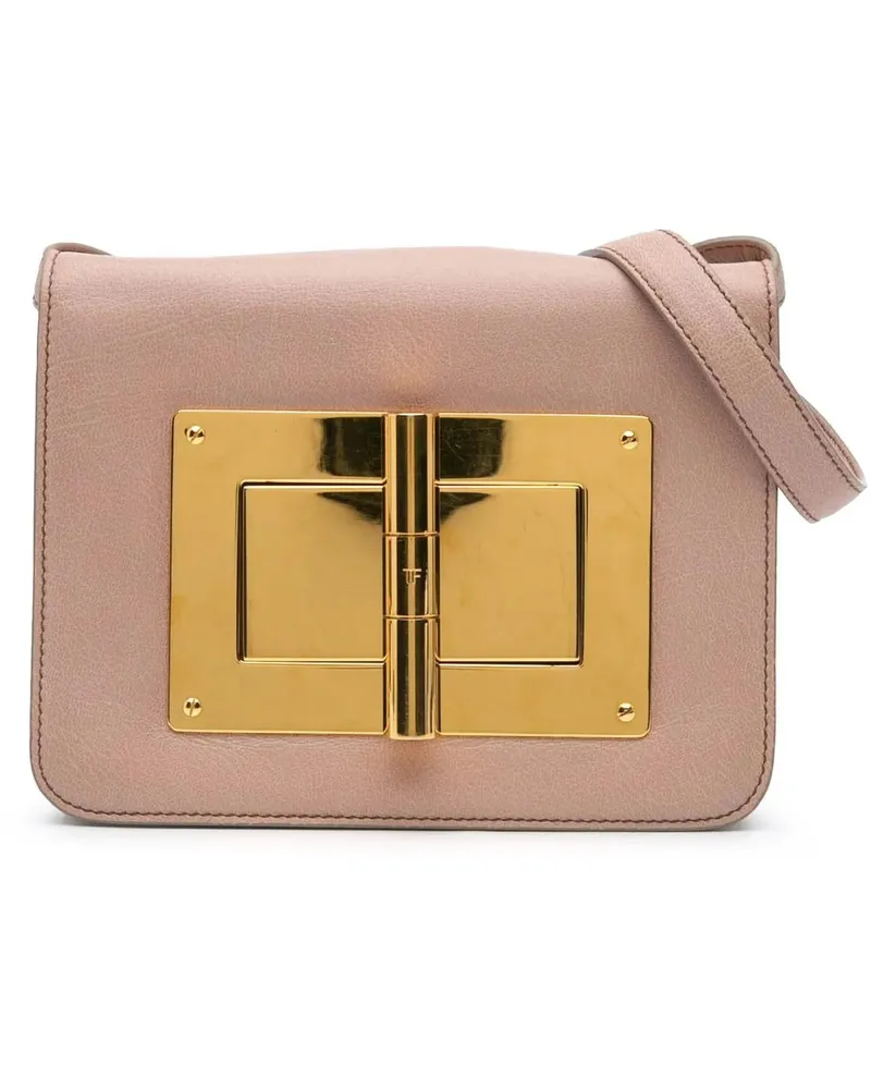 Tom Ford Hobo Bags 2000-2024 Medium Leather Natalia Crossbody rosa Gold