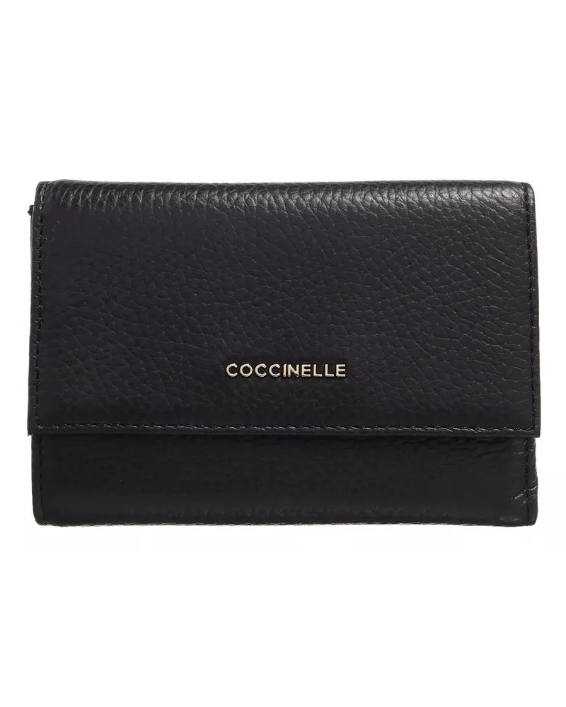 Coccinelle Portemonnaie Metallic Soft schwarz Schwarz