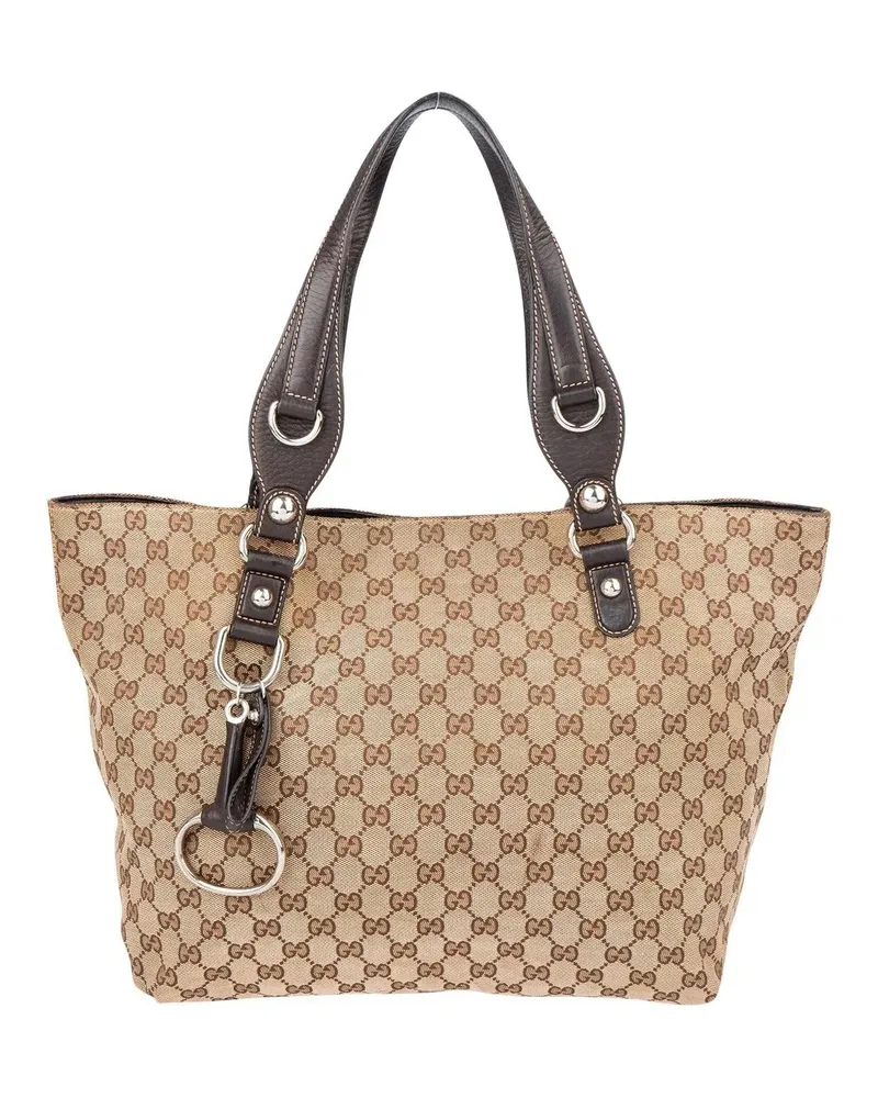 Gucci Crossbody Bags  GG Monogram Horsebit Handbag braun Braun