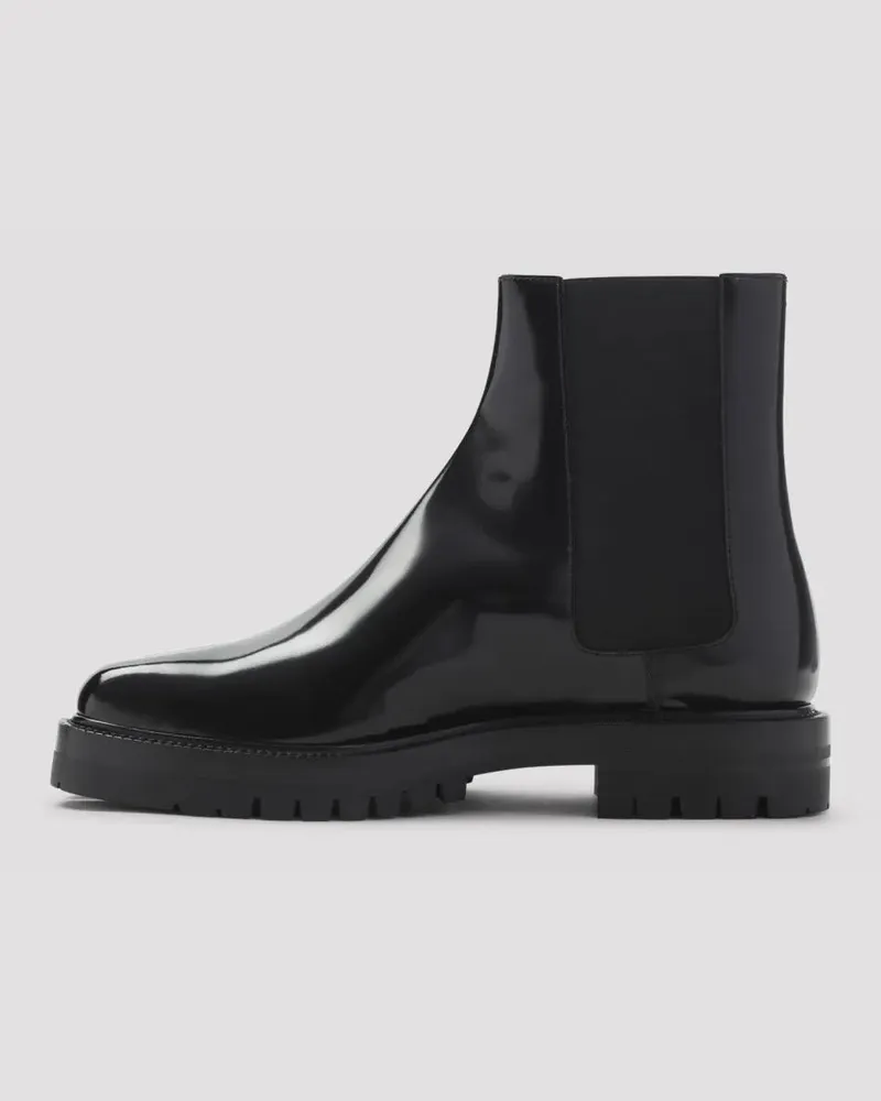 Maison Margiela Stiefel Tabi County Black Calf Leather Boots schwarz Schwarz