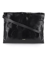 Jil Sander Shopper Cushion Shoulder Bag Schwarz