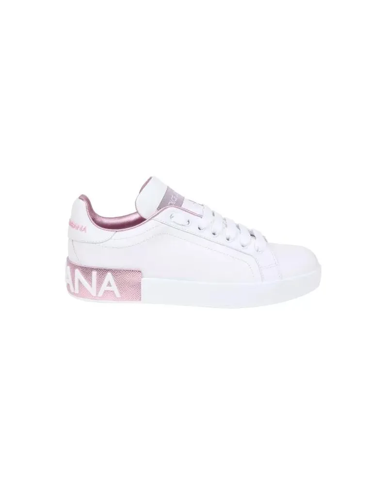 Dolce & Gabbana Low-Top Sneaker Portofino Sneakers In Nappa Leather weiß Weiß
