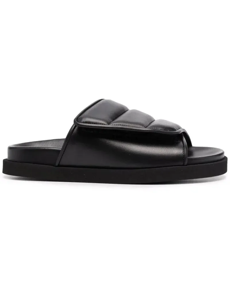 Gia Borghini Sandalen Gia 3 New Leather Slides schwarz Schwarz
