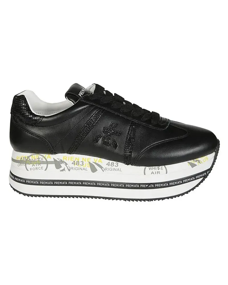 Premiata Low-Top Sneaker Platform Sneakers weiß Weiß