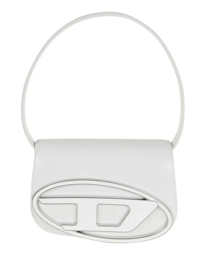Diesel Hobo Bags White Structured Nappa Leather 1Dr Bag weiß Weiß