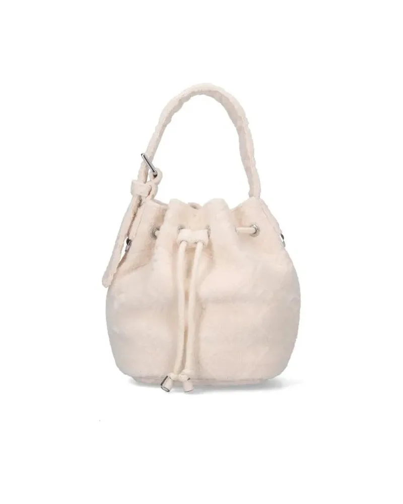 Tory Burch Beuteltaschen T Monogram Small Bucket Bag – White weiß Weiß